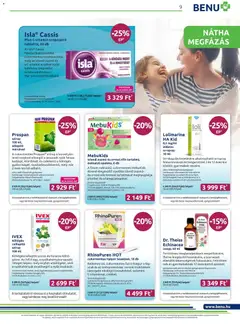 BENU Gyógyszertárak Akciós újság - amely érvényes a következő dátumtól: 01.11.2025 | Oldal: 9