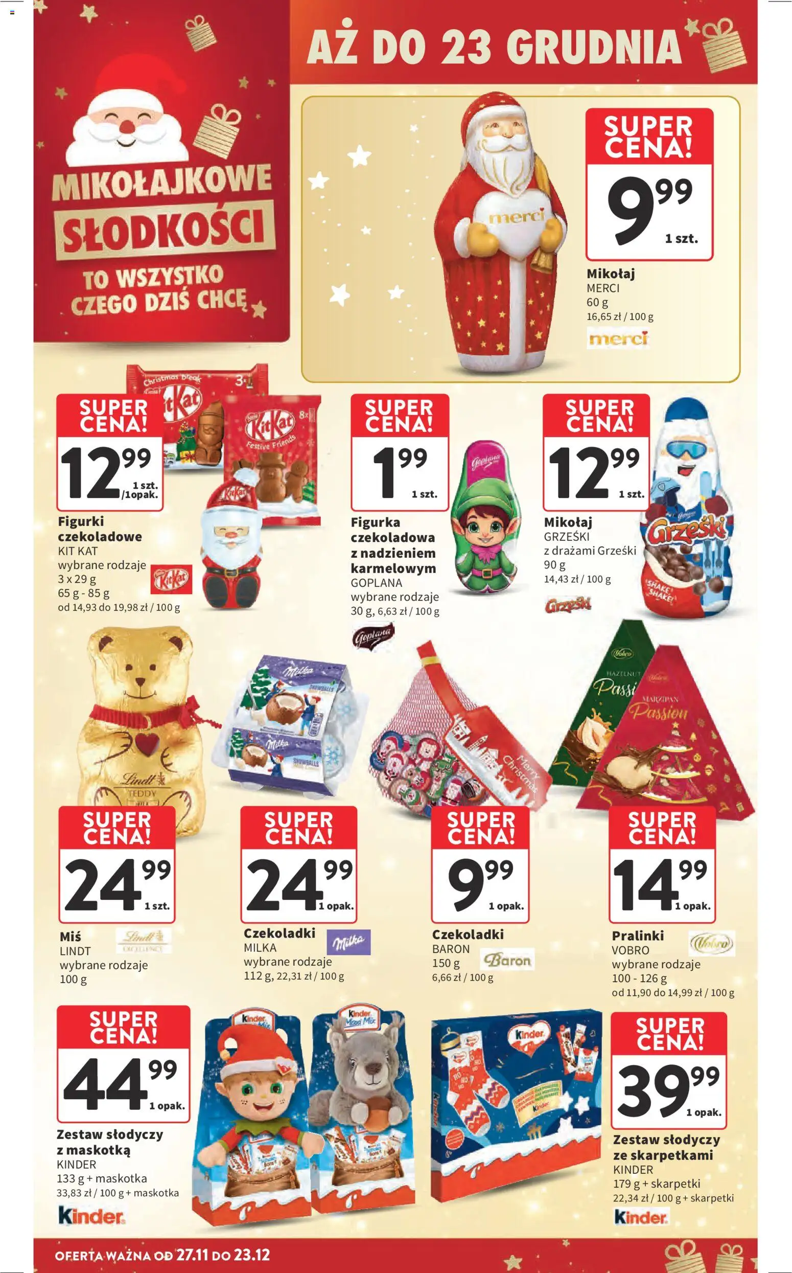 Intermarche Black Friday od 27.11.2025 | Strona: 13 | Produkty: Czekoladowa, Czekoladki, Merci, Milka
