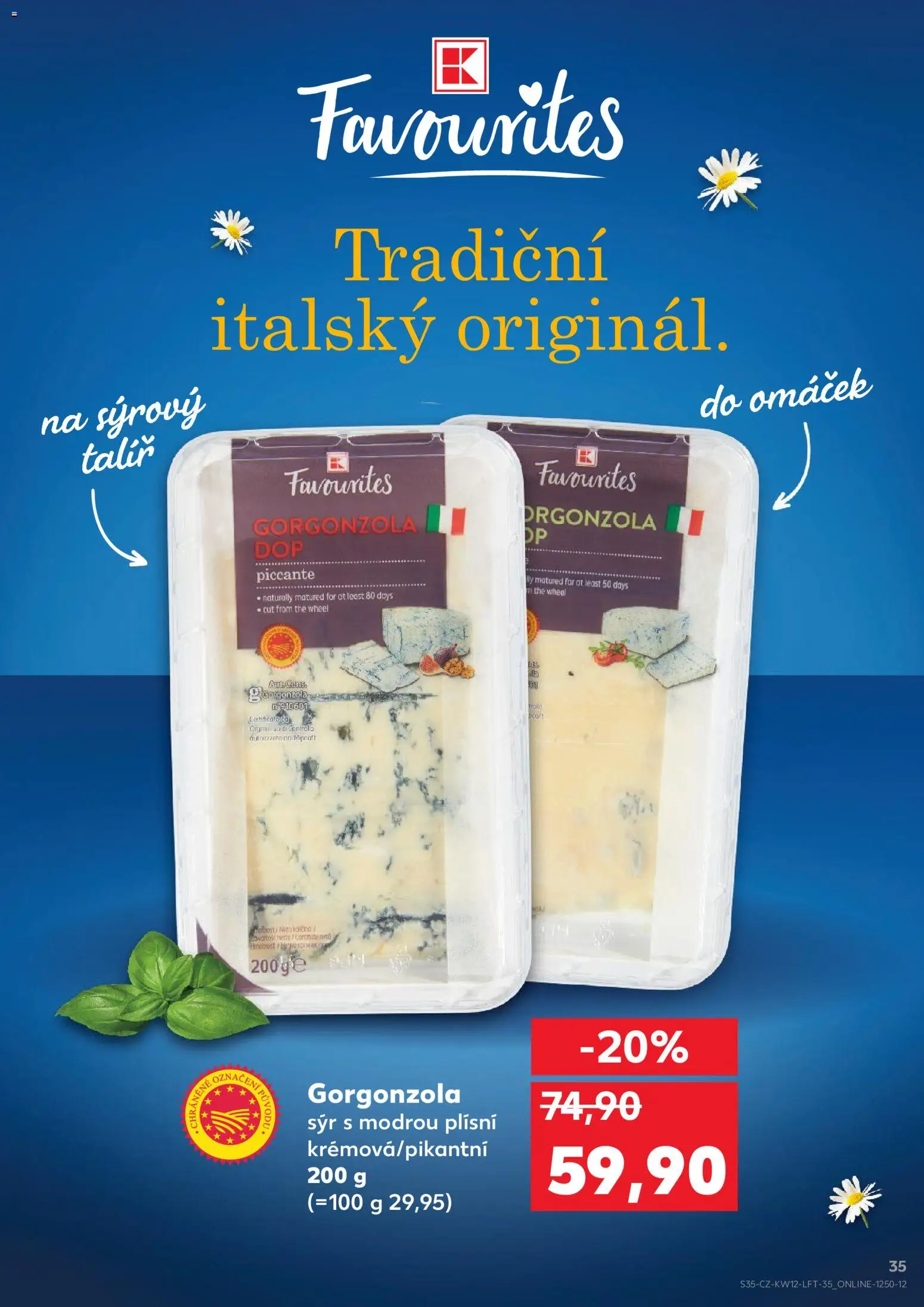 Kaufland leták - Kolín od 18.03.2026 | Strana: 35 | Produkty: Sýr, Talíř, Gorgonzola