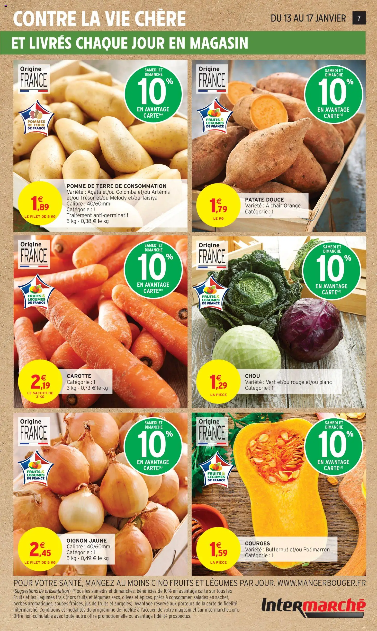 {H1} | Page: 7 | Produits: Orange, Oignon, Jus, Carotte