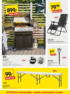 Jula Gazetka od 21.08.2025 | Strona: 6 | Produkty: Grill, Grill gazowy, Leżak, Lampa