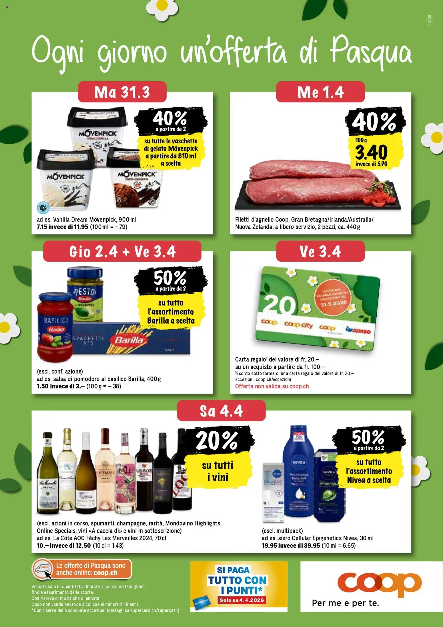 Coop aktionen IT – gültig ab 31.03.2026 | Seite: 20 | Produkte: Serum, Barilla