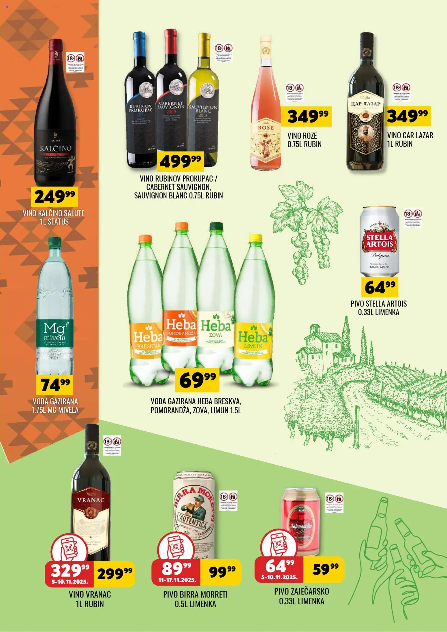 Tekijanka katalog - važi od 05.11.2025 | Strana: 12 | Proizvode: Vino, Pivo, Breskva, Roze vino