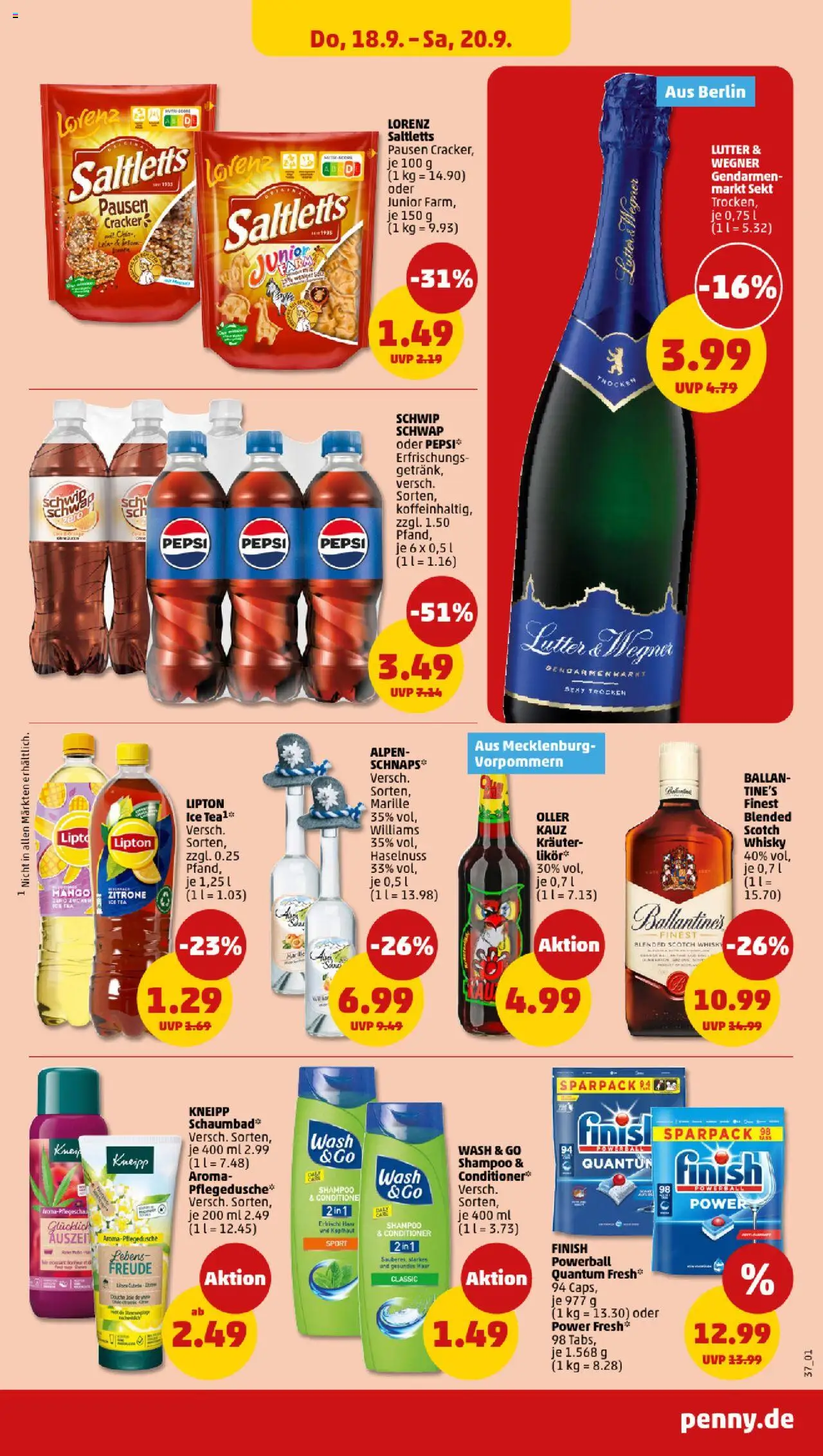 Penny Prospekt 	 – gültig ab 15.09.2025 | Seite: 39 | Produkte: Schwip schwap, Shampoo, Mango, Pepsi
