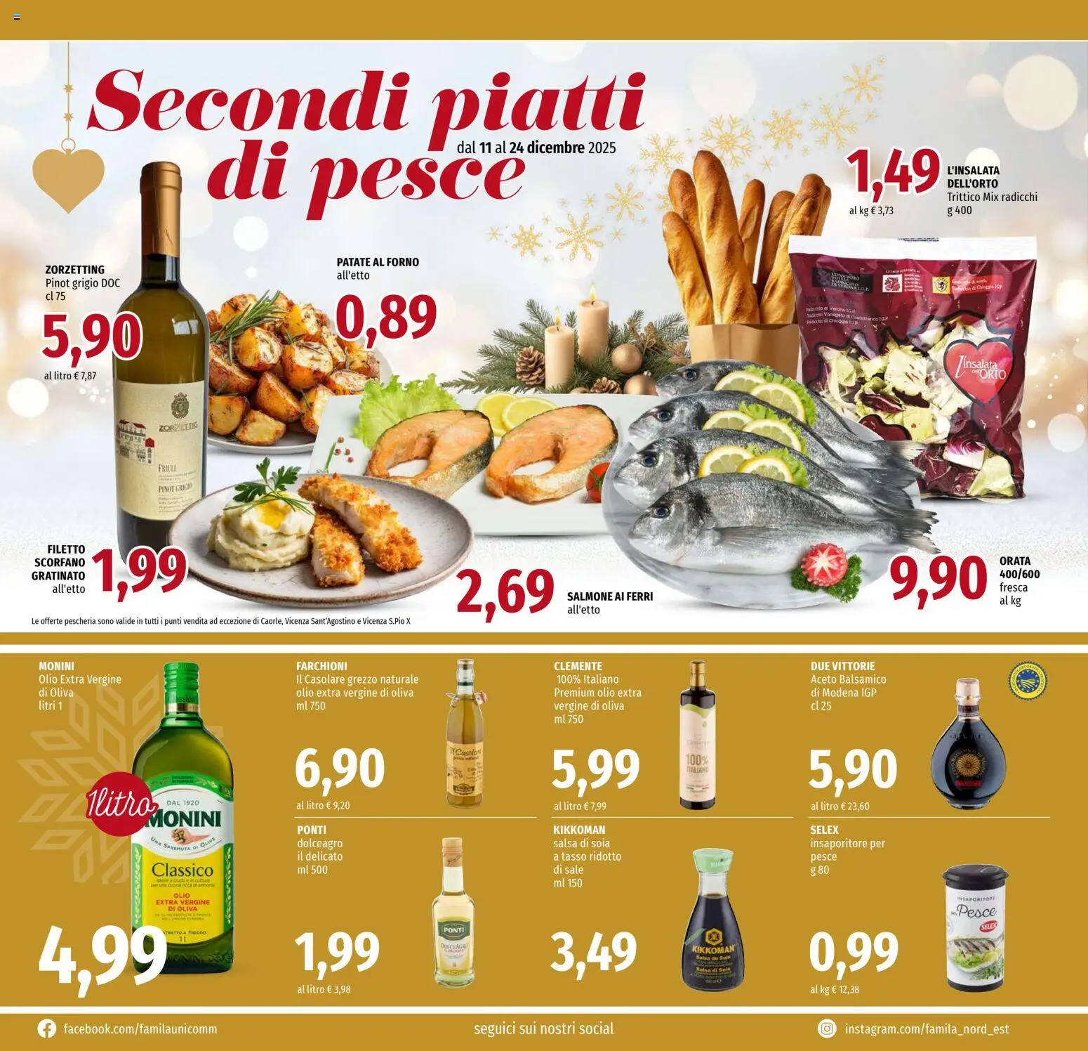 Volantino Famila del 11.12.2025 | Pagina: 12 | Prodotti: Sale, Olio, Olio extra vergine, Forno