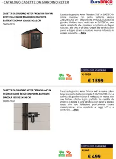 Anteprima del volantino Eurobrico Casette da Giardino Keter catalogo valido a partire dal 23.07.2025 | Pagina: 10 | Prodotti: Casette da Giardino