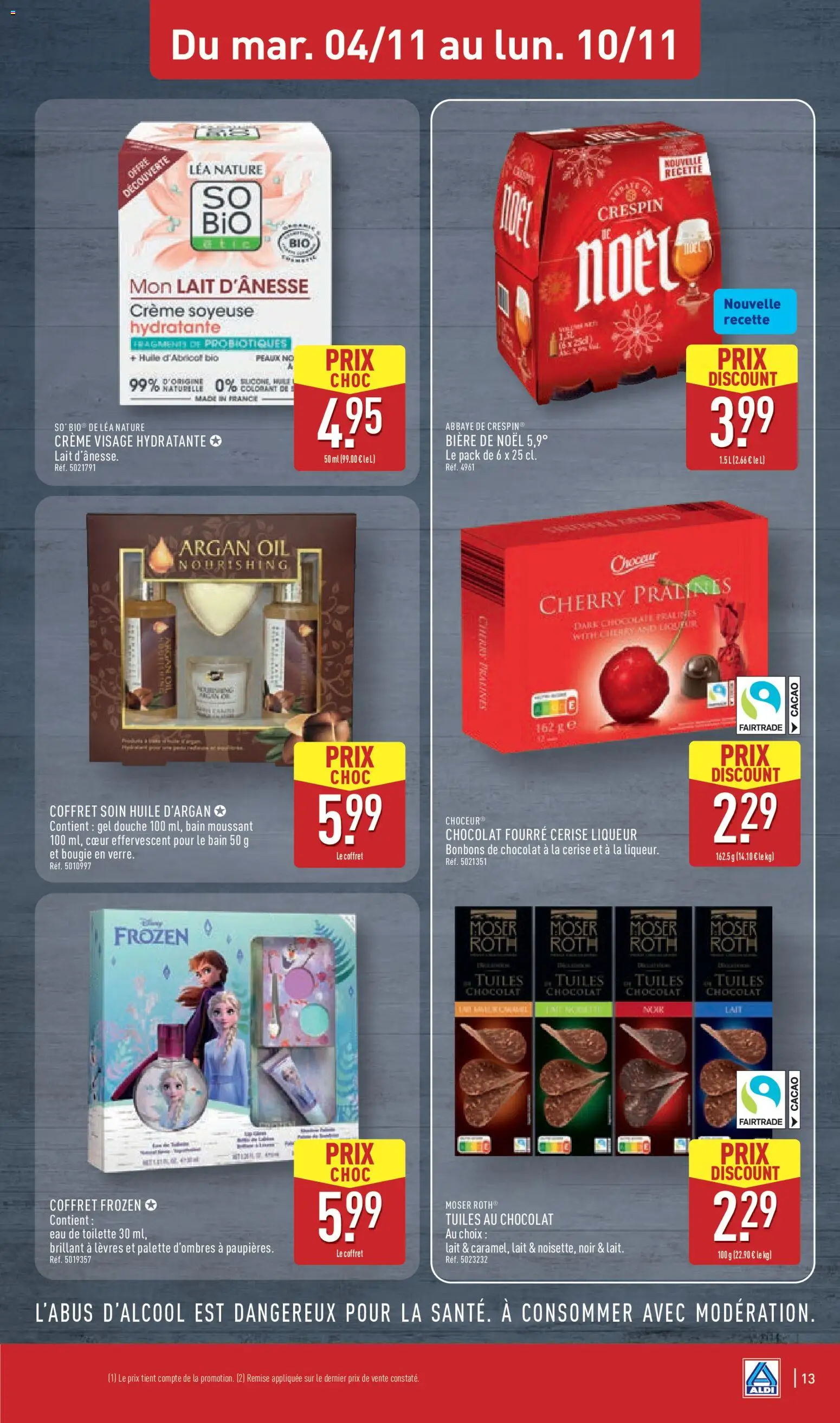 {H1} | Page: 16 | Produits: Liqueur, Gel douche, Bière, Bain moussant