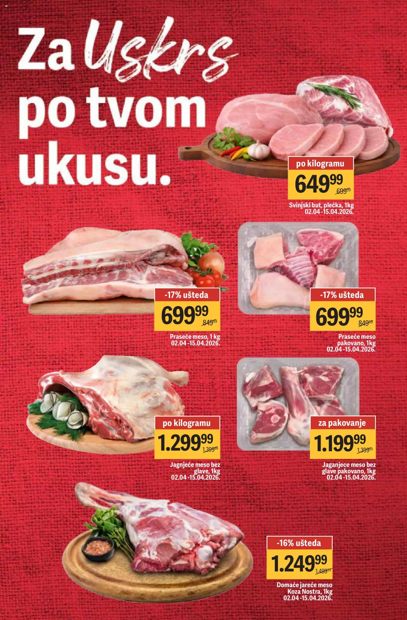 Maxi katalog - važi od 02.04.2026 | Strana: 10 | Proizvode: Jagnjeće meso, Pakovanje