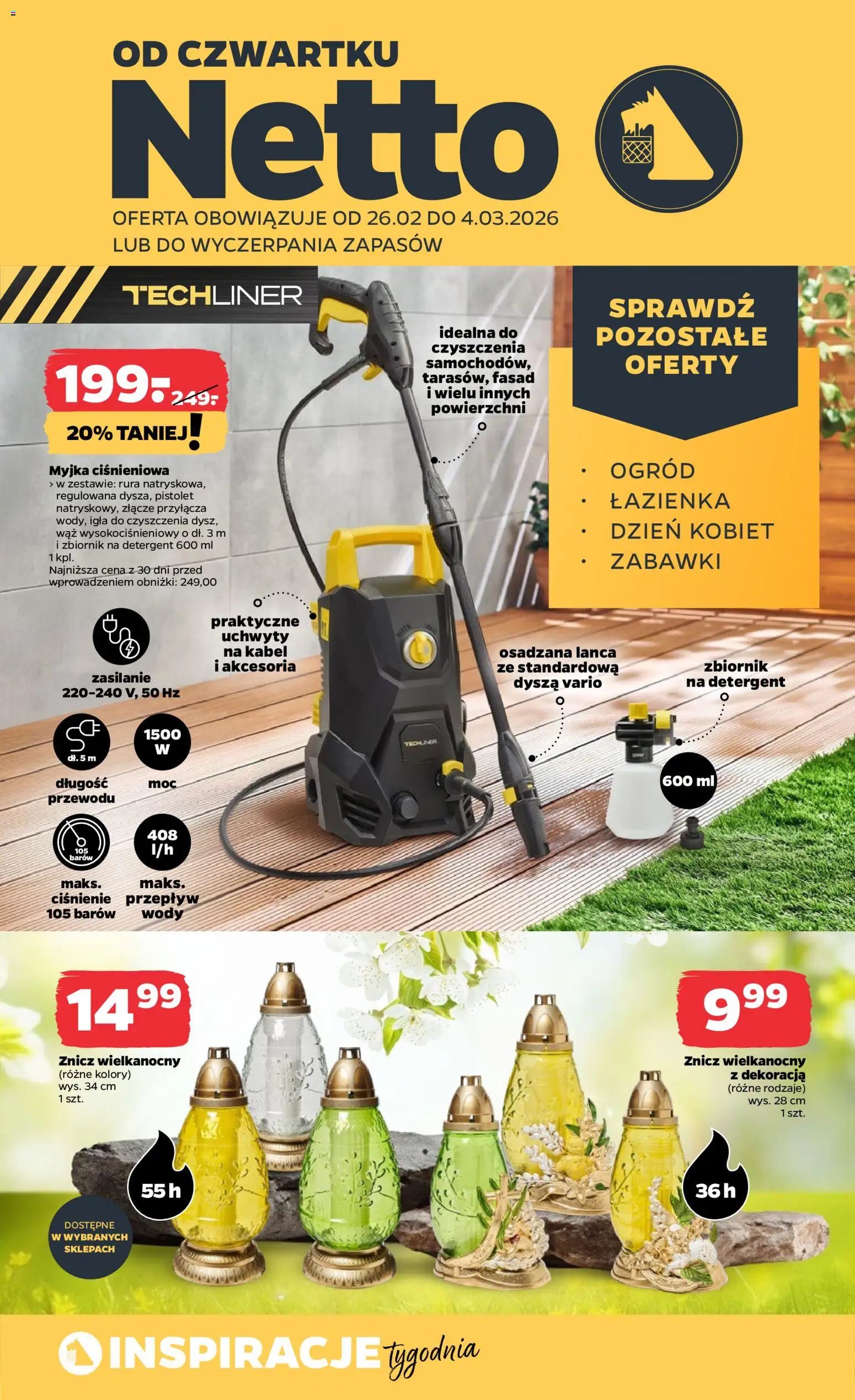 Netto gazetka - Non Food od 26.02.2026 | Strona: 1 | Produkty: Kabel, Złącze, Detergent