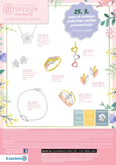 E.leclerc katalog akcije – veljaven od 25.03.2026 | Stran: 48 | Izdelki: Zapestnica, Prstan, Uhani