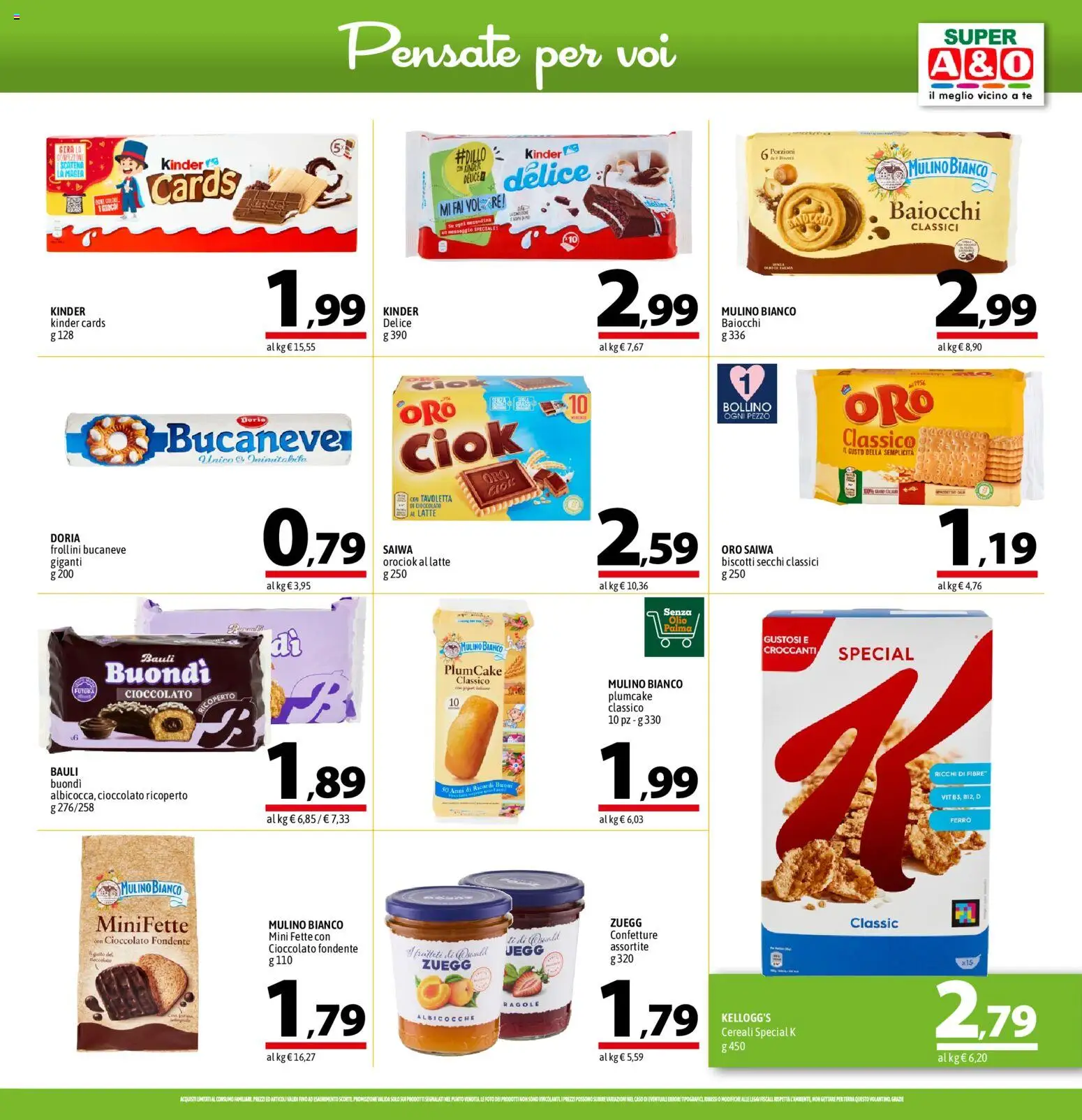 Volantino A&O del 26.02.2026 | Pagina: 11 | Prodotti: Cioccolato, Olio, Plumcake, Gioco