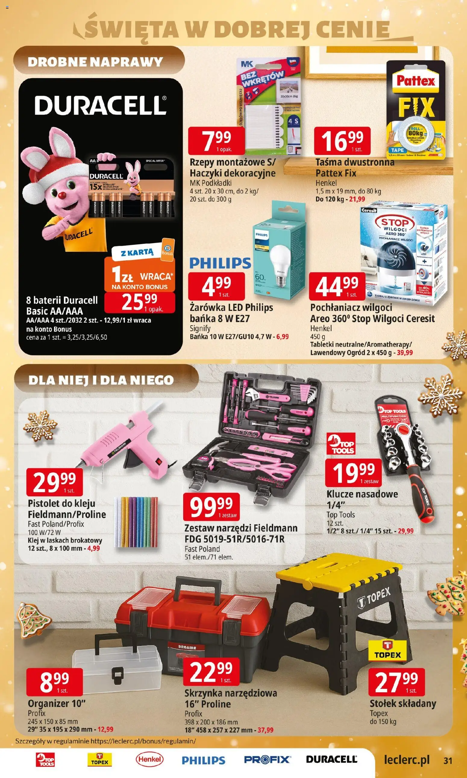 E.Leclerc Gazetka - Kłodzko od 09.12.2025 | Strona: 31 | Produkty: Karta, Top, Zestaw narzędzi