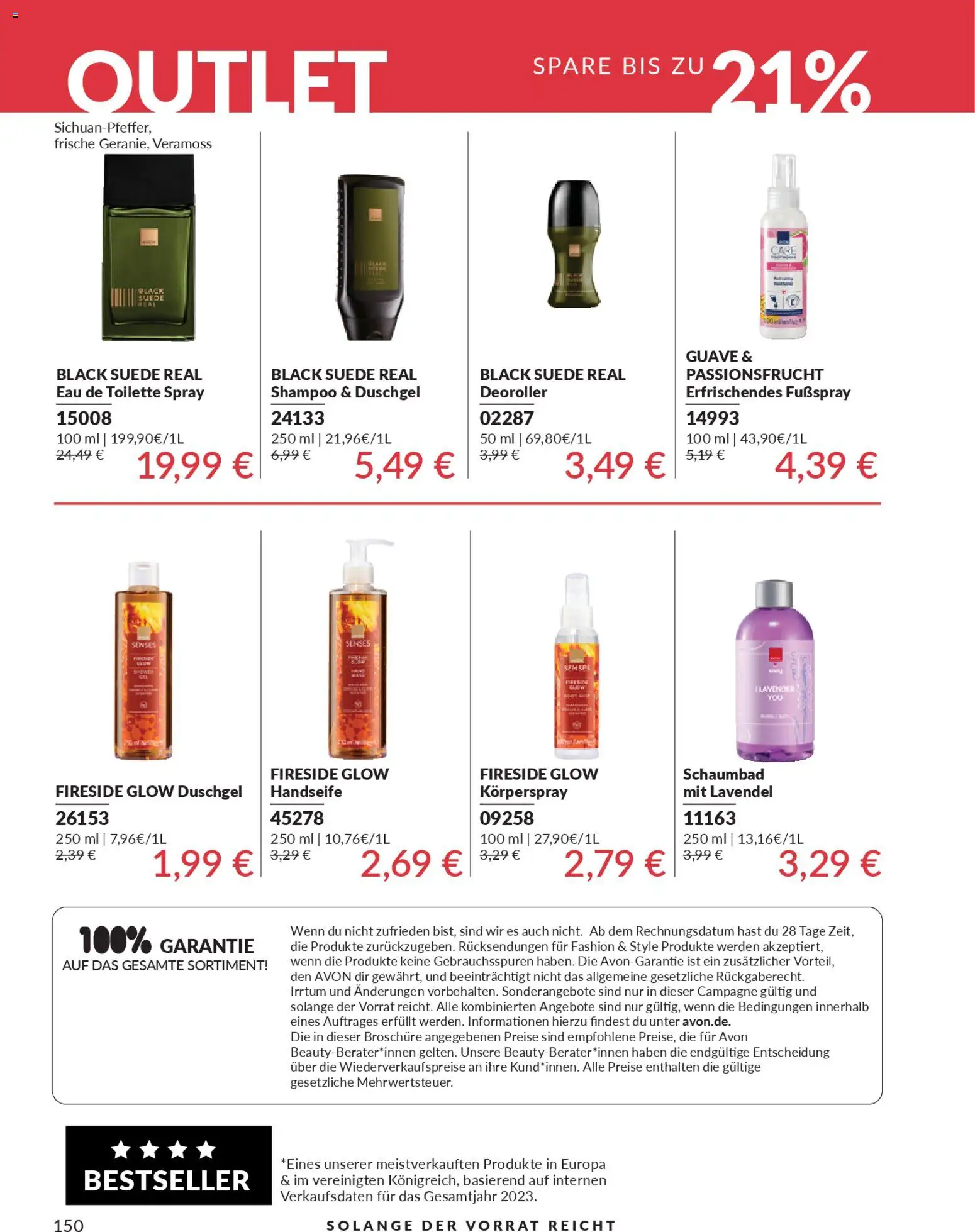AVON Katalog Januar 2026 – gültig ab 01.01.2026 | Seite: 152 | Produkte: Toilette, Eau de Toilette, Duschgel, Fußspray