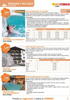 Anteprima del volantino Conad Viaggi catalogo valido a partire dal 19.09.2025 | Pagina: 5 | Prodotti: Piscina, The, Letto, Bagno
