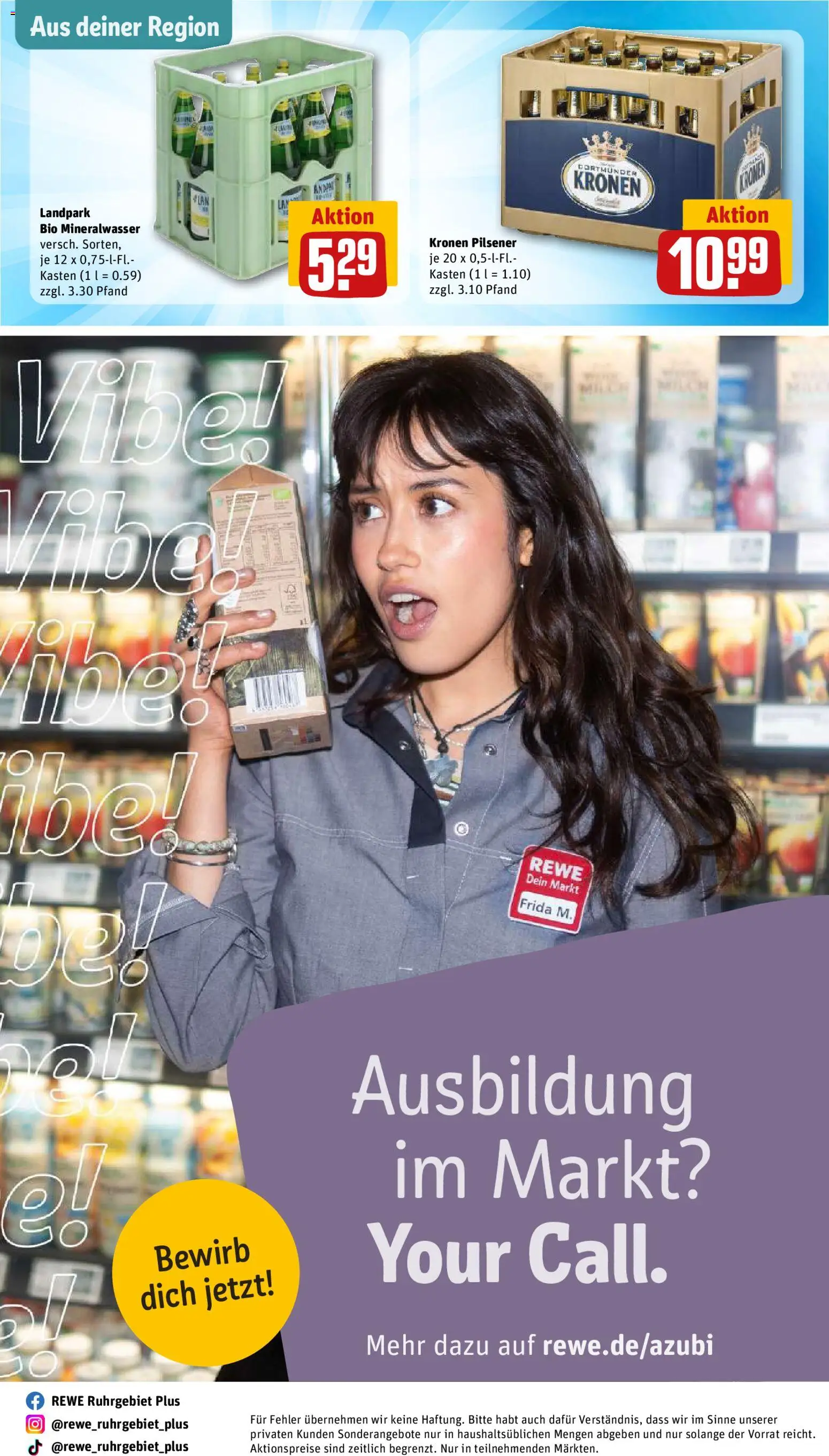 Rewe ihr Kaufpark Prospekt 	 – gültig ab 23.03.2026 | Seite: 32 | Produkte: Milch, Mineralwasser