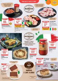 Globus leták - Ostrava od 06.08.2025 | Strana: 10 | Produkty: Káva, Tiramisu, Boloňské špagety, Mortadella