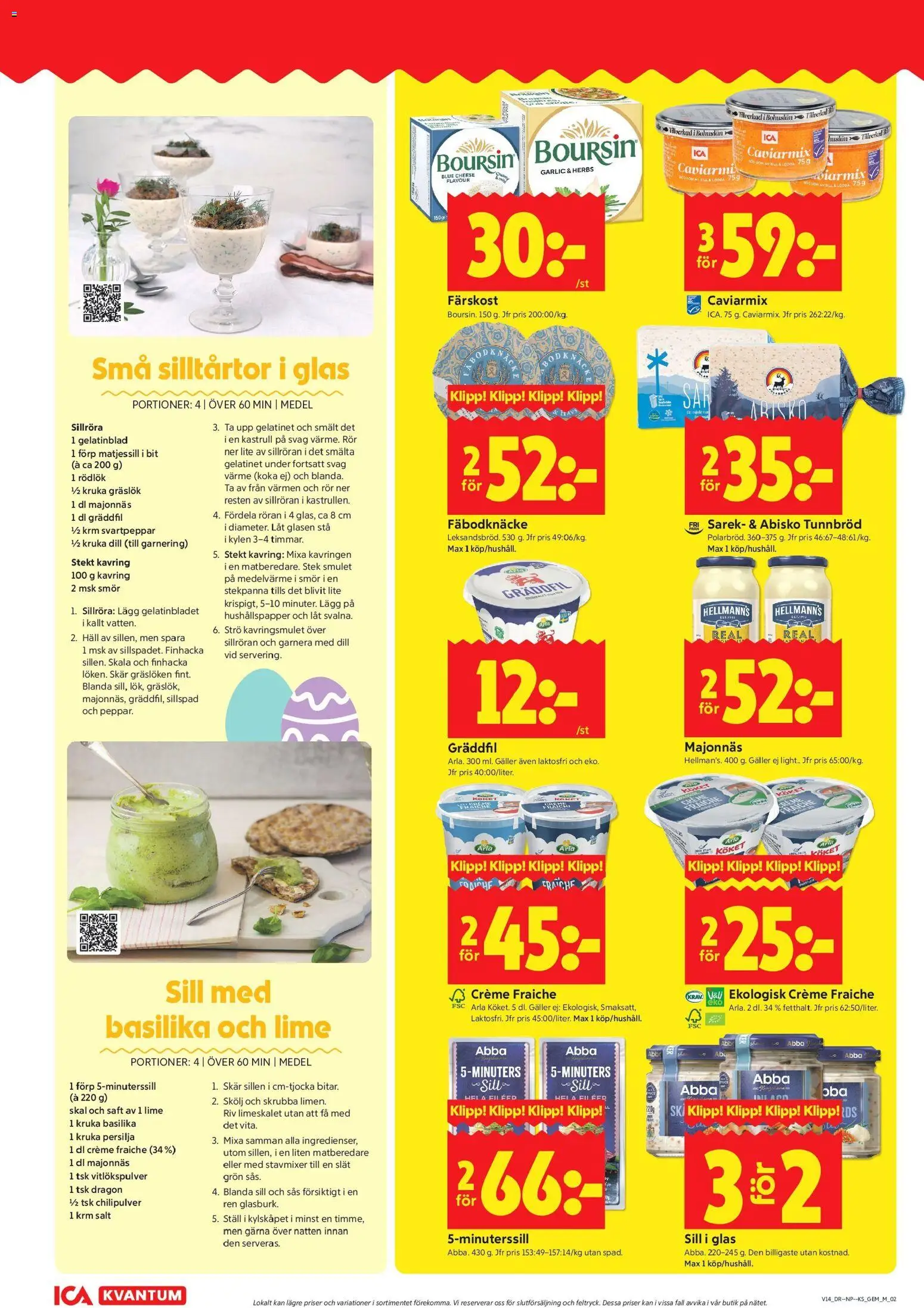 ICA Kvantum reklamblad aktuell från 30.03.2026 | Sida: 2 | Produkter: Galler, Majonnäs, Rödlök, Häll