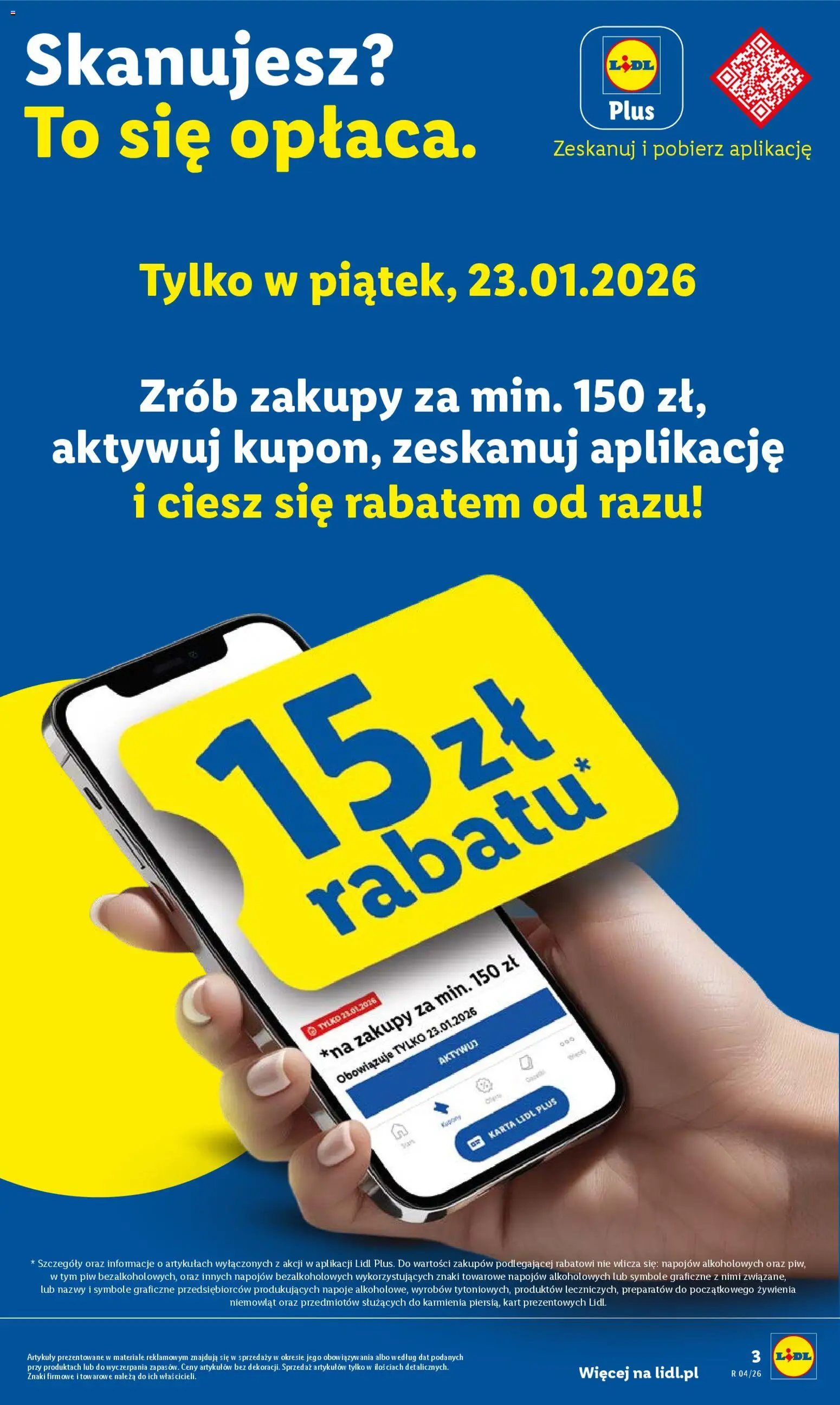 Lidl Gazetka od 22.01.2026 | Strona: 3 | Produkty: Karta, Napoje