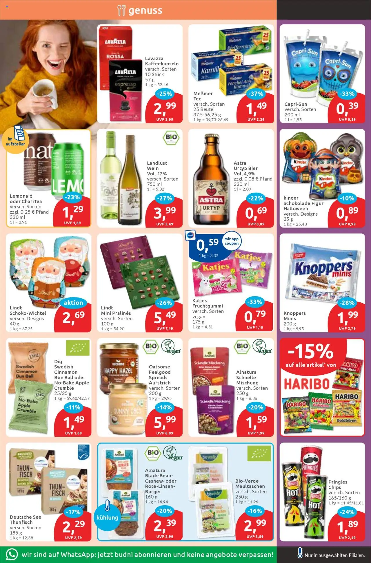 Budni Prospekt 	 – gültig ab 20.10.2025 | Seite: 6 | Produkte: Thunfisch, Bier, Apple, Pringles