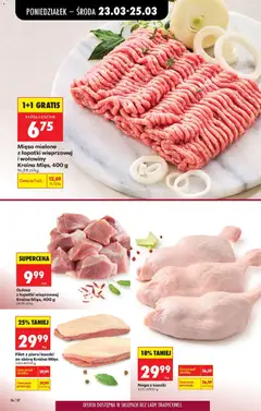 Pogląd oferty "Mięso mielone z łopatki wieprzowej i wołowiny Kraina Mięs, 400 g, Minced meat from pork shoulder and beef" - ważna od 23.03.2026 | Strona: 38