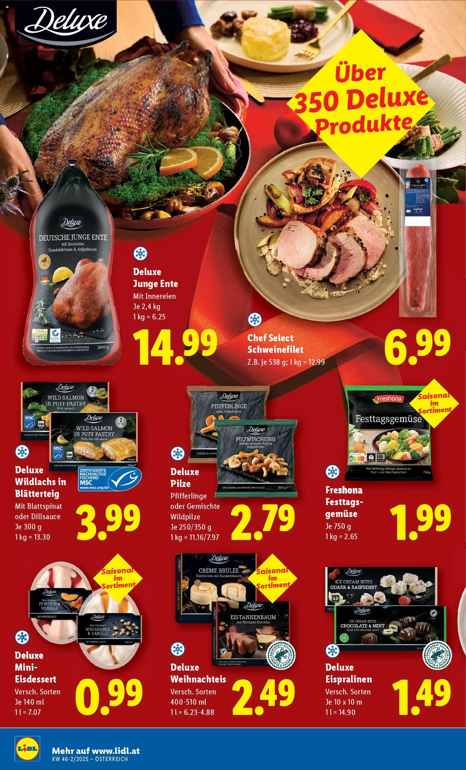 Lidl Flugblatt - Eisenstadt, Ebenfurth, Mattersburg gültig ab 13.11.2025 | Seite: 12 | Produkte: Gemüse, Pfirsich, Dill, Creme