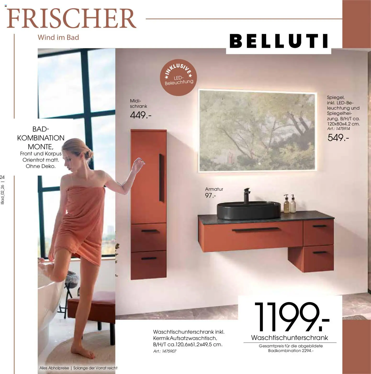 Zurbrüggen Bad Design Trends – gültig ab 23.03.2026 | Seite: 24 | Produkte: Schrank, Bad, Armatur