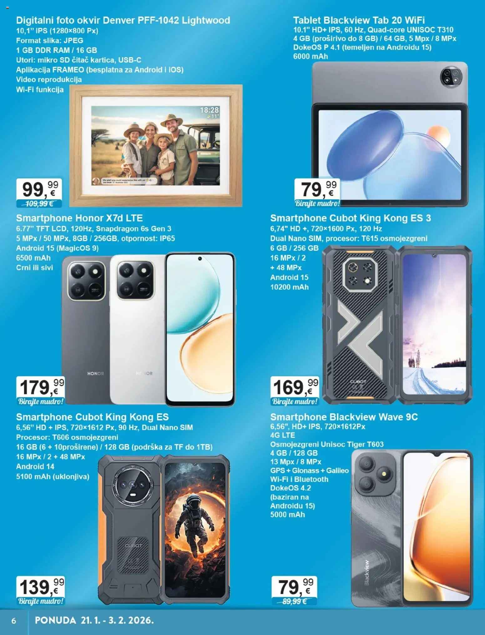 KTC katalog | vrijedi od 21.01.2026 | Stranica: 3 | Proizvodi: Tablet, Smartphone, Video