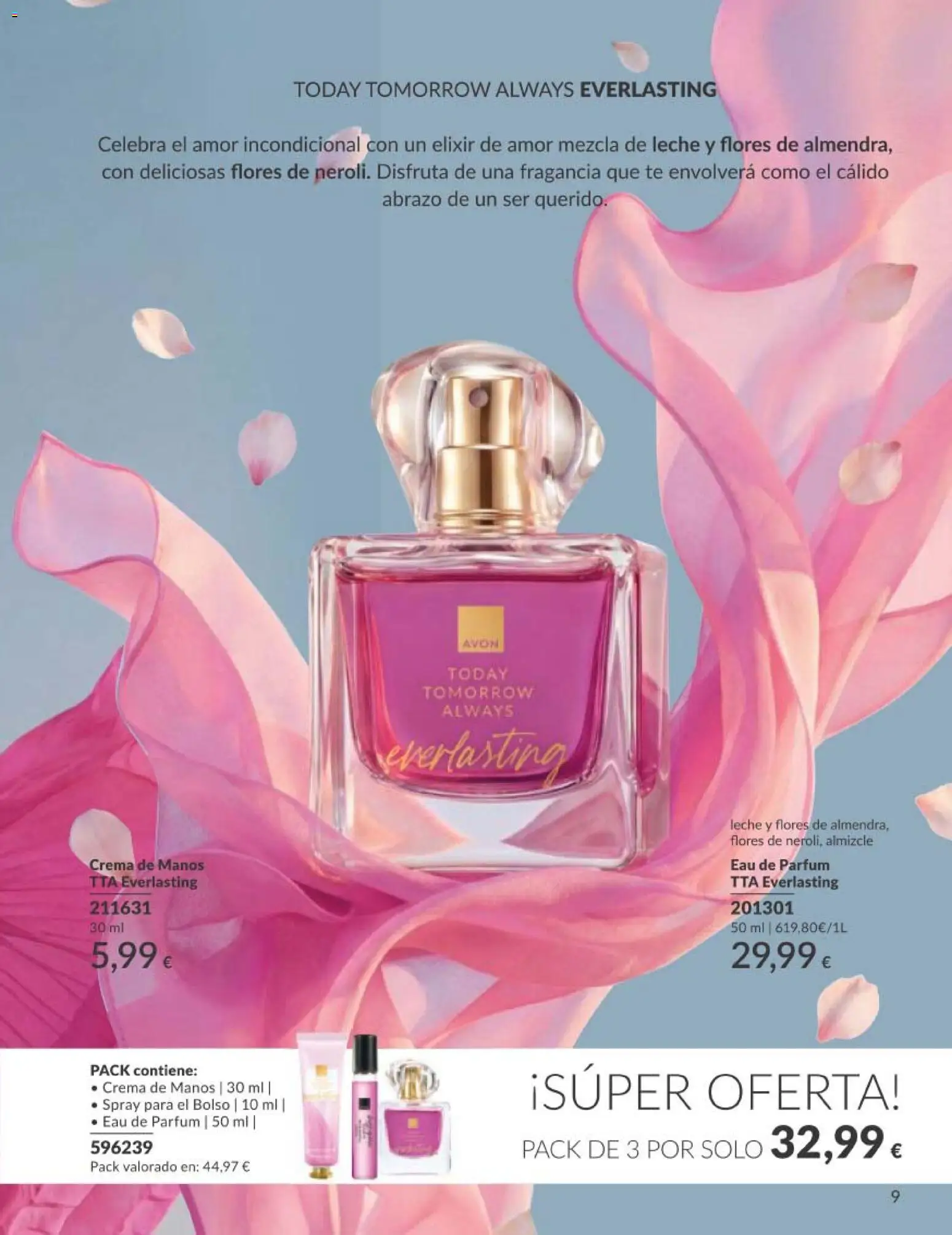 Catálogo AVON campaña 5 │ válido desde el 01.05.2026 | Página: 9 | Productos: Perfume, Fragancia, Crema de manos, Crema