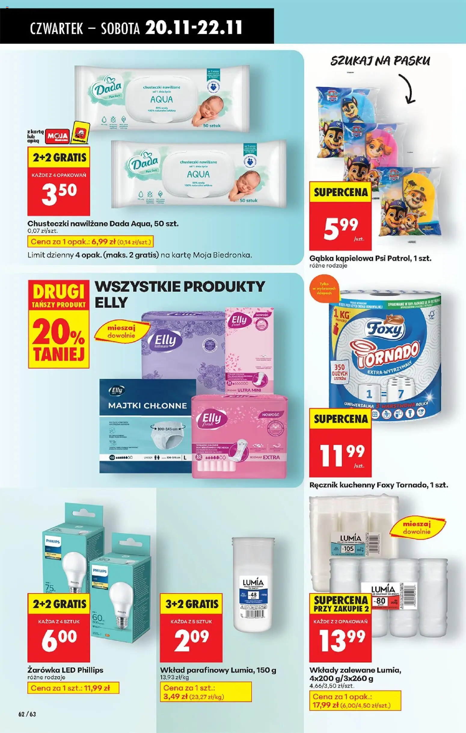 Biedronka gazetka - Oferta w tym tygodniu od 20.11.2025 | Strona: 78 | Produkty: Majtki, Gąbka