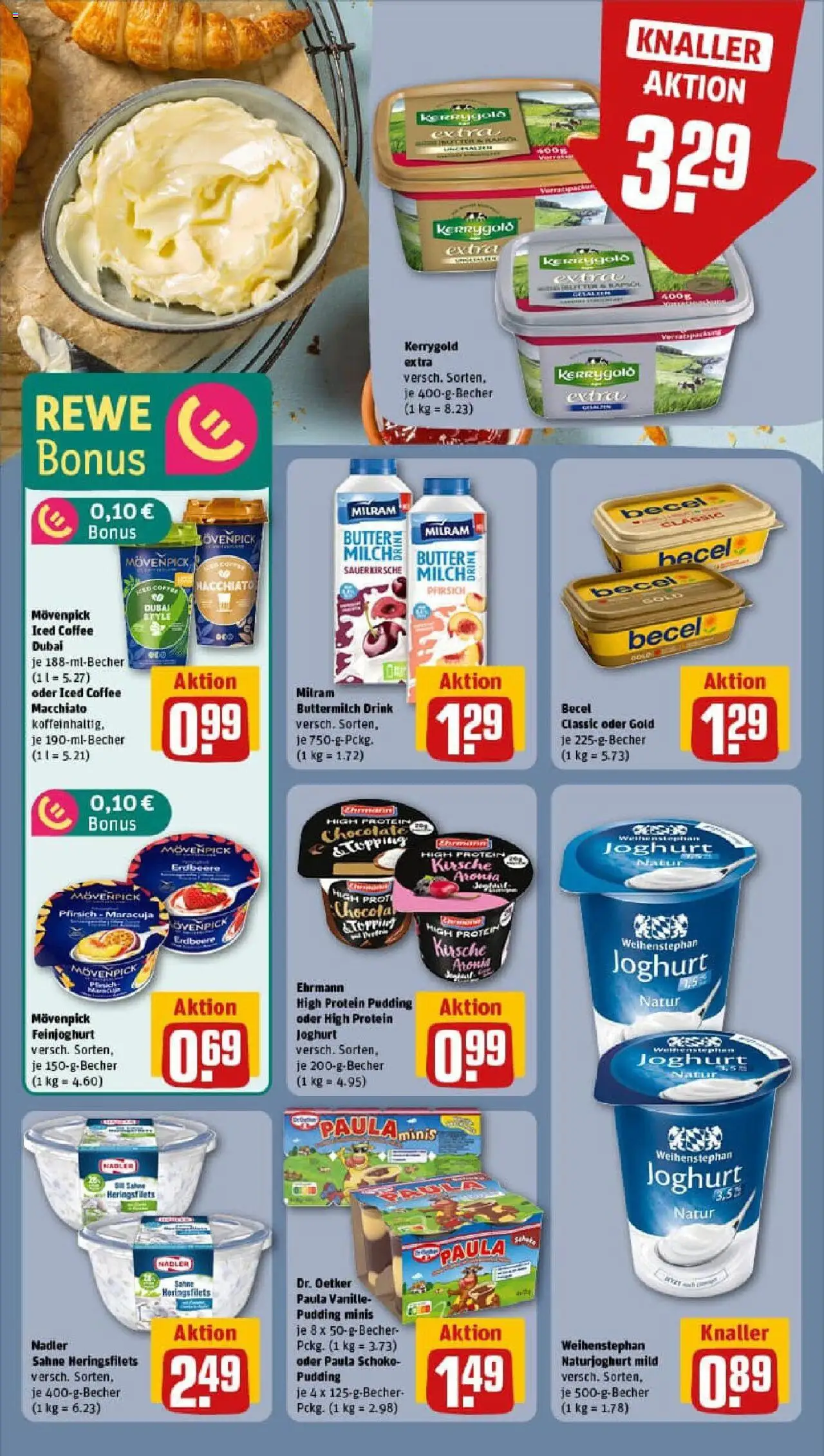 Rewe prospekt Höchstadt An Der Aisch	 - gültig ab dem 06.07.2025 | Seite: 14 | Produkte: Butter, Joghurt, Pudding, Pfirsich