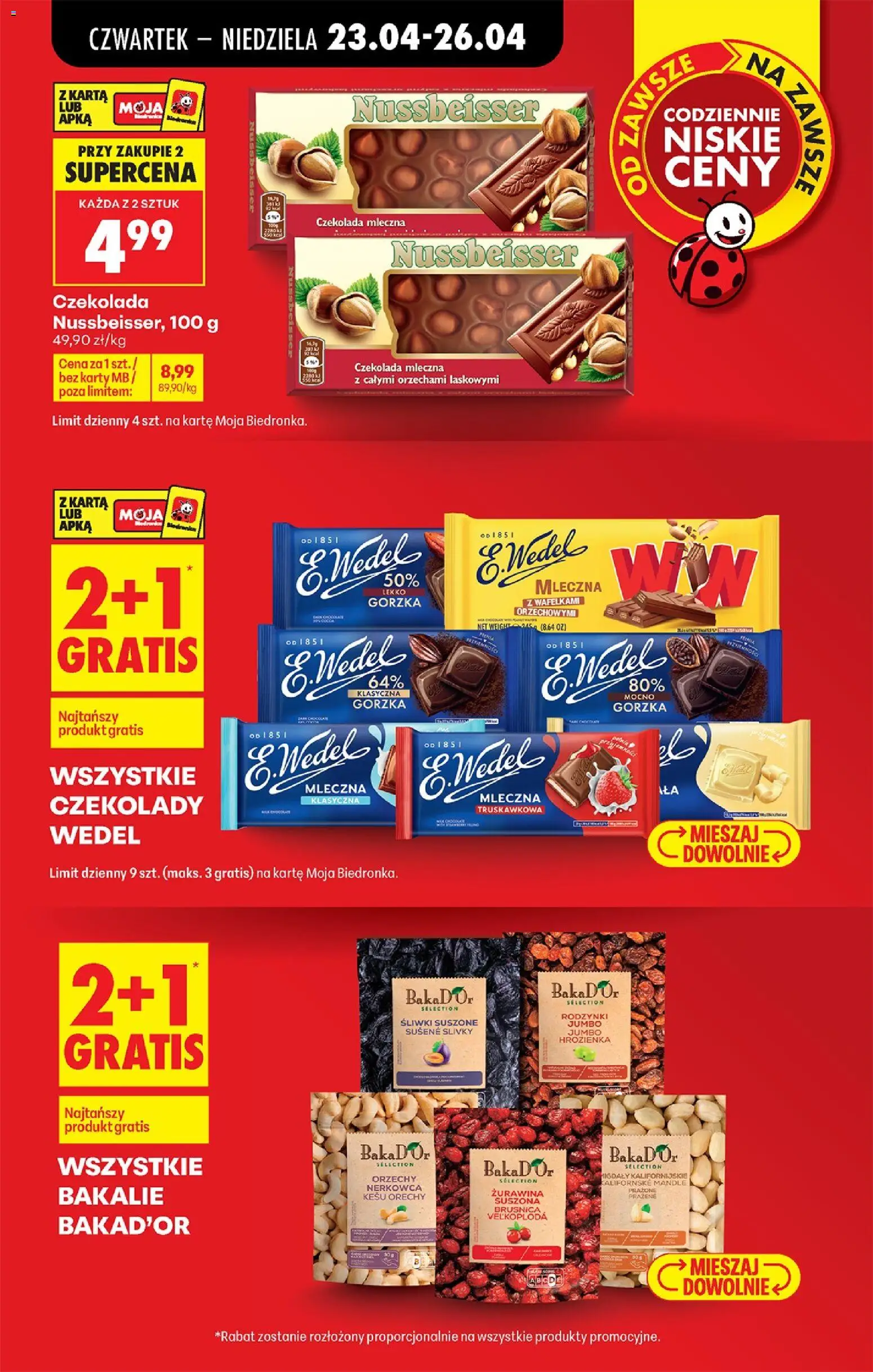Biedronka Polsko leták - Codziennie niskie ceny od 23.04.2026 | Strana: 31 | Produkty: Kešu, Ořechy, Mandle, Karty