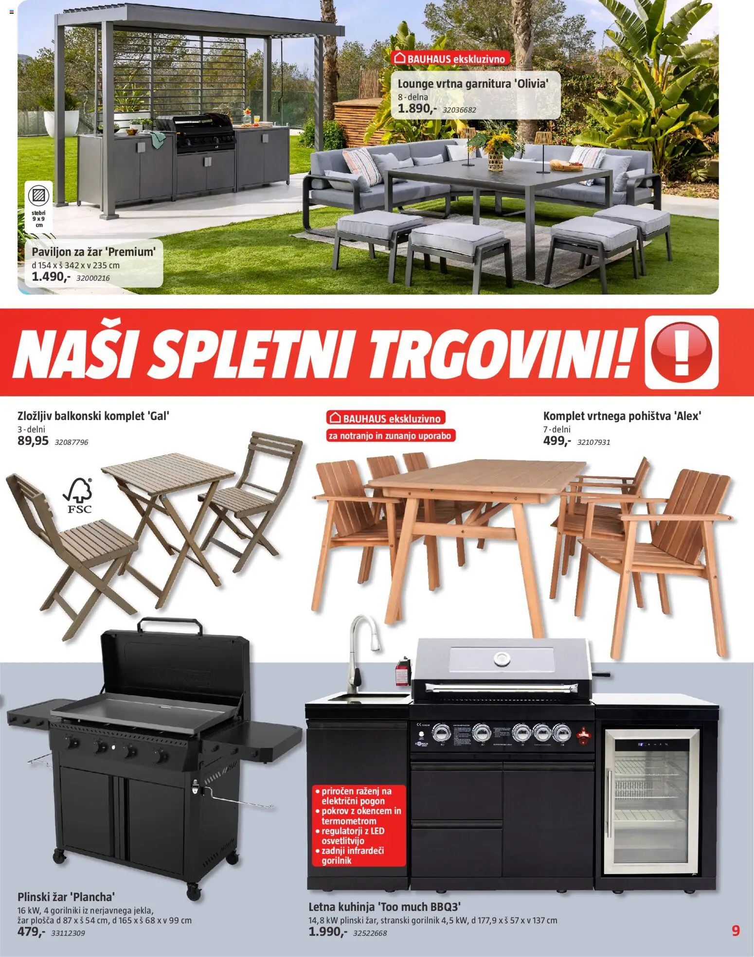 Novi Bauhaus katalog ponudbe – veljaven od 01.04.2026 | Stran: 9