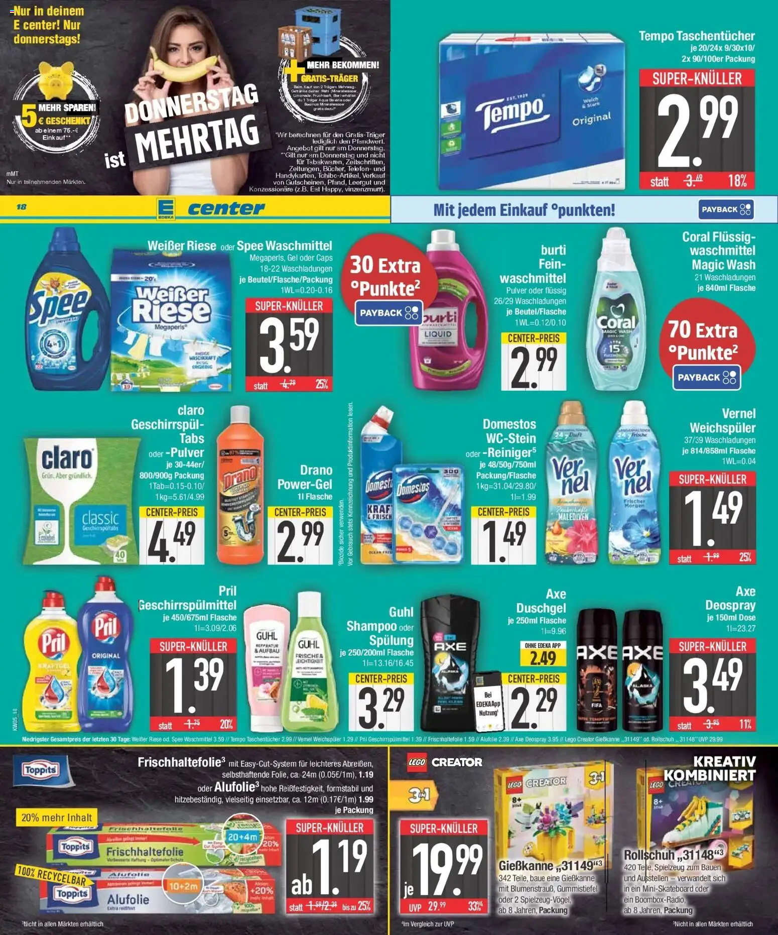 Edeka prospekt Krumbach	 – gültig ab 26.01.2026 | Seite: 22 | Produkte: Weichspüler, Waschmittel, Shower Gel, Vernel