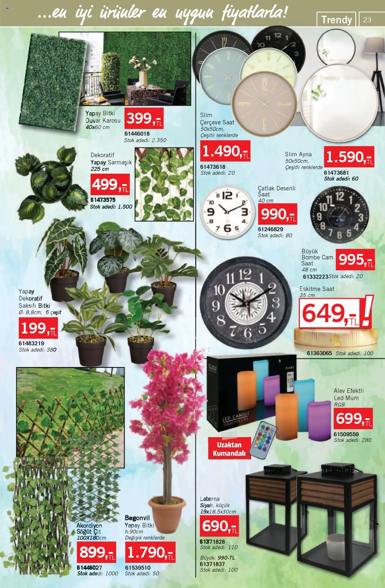 Bauhaus Katalog - 03.10.2025 tarihinden itibaren geçerlidir | Sayfa: 23 | Ürünler: Ayna, Saat