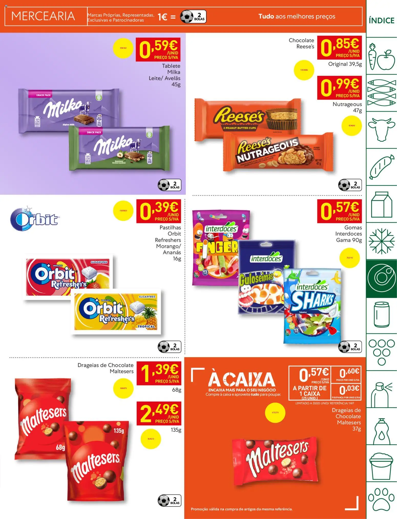 Recheio folheto │ válido de 21.04.2026 | Página: 31 | Produtos: Avelãs, Caixa, Chocolate, Gomas