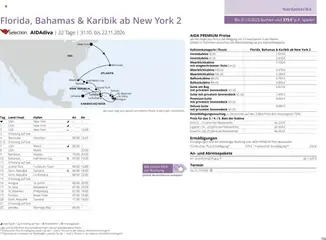 Aida Sommer 2026 ab 01.03.2026 gültig | Seite: 190 | Produkte: Bermuda, Bett