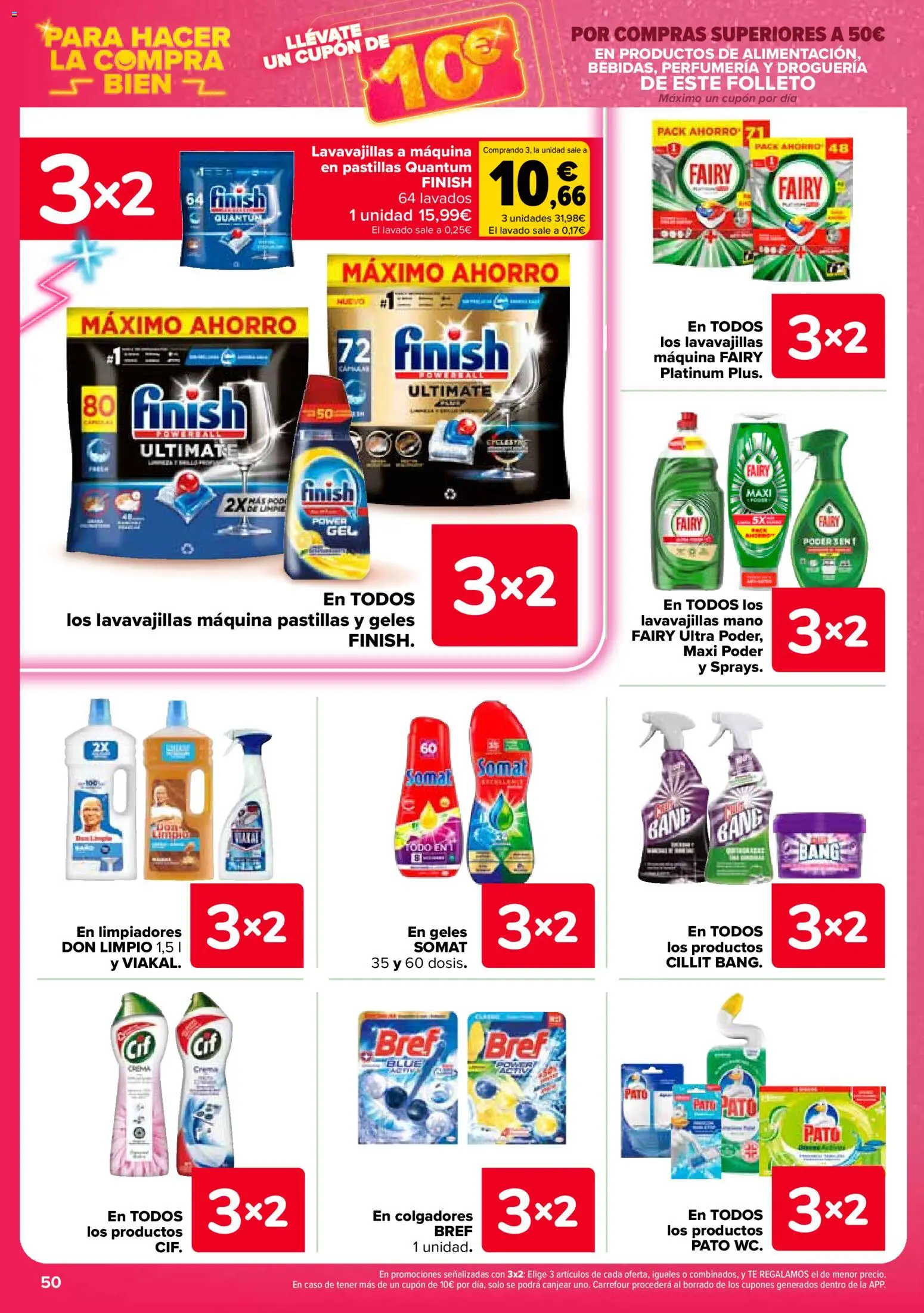 Carrefour folleto │ válido desde el 12.03.2026 | Página: 54 | Productos: Crema, Lavavajillas