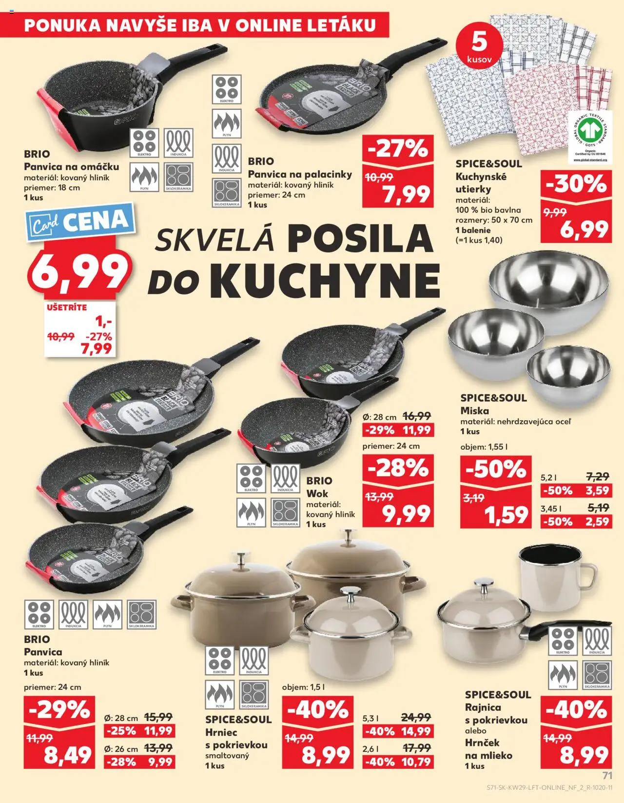 Kaufland Rimavská Sobota │ platný od 17.07.2025 | Strana: 71 | Produkty: Mlieko, Panvica, Kuchyne