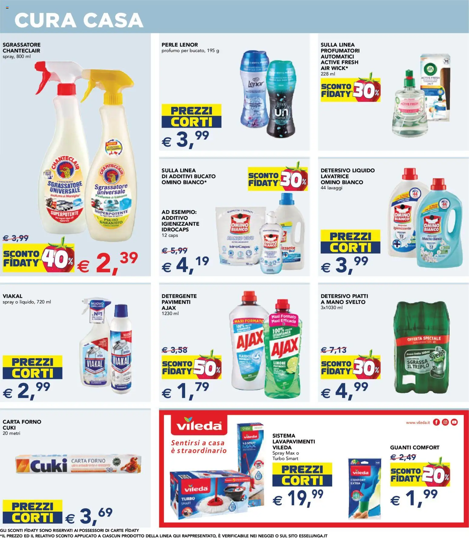 Volantino Esselunga S del 12.03.2026 | Pagina: 19 | Prodotti: Detergente, Sgrassatore, Forno, Carta forno