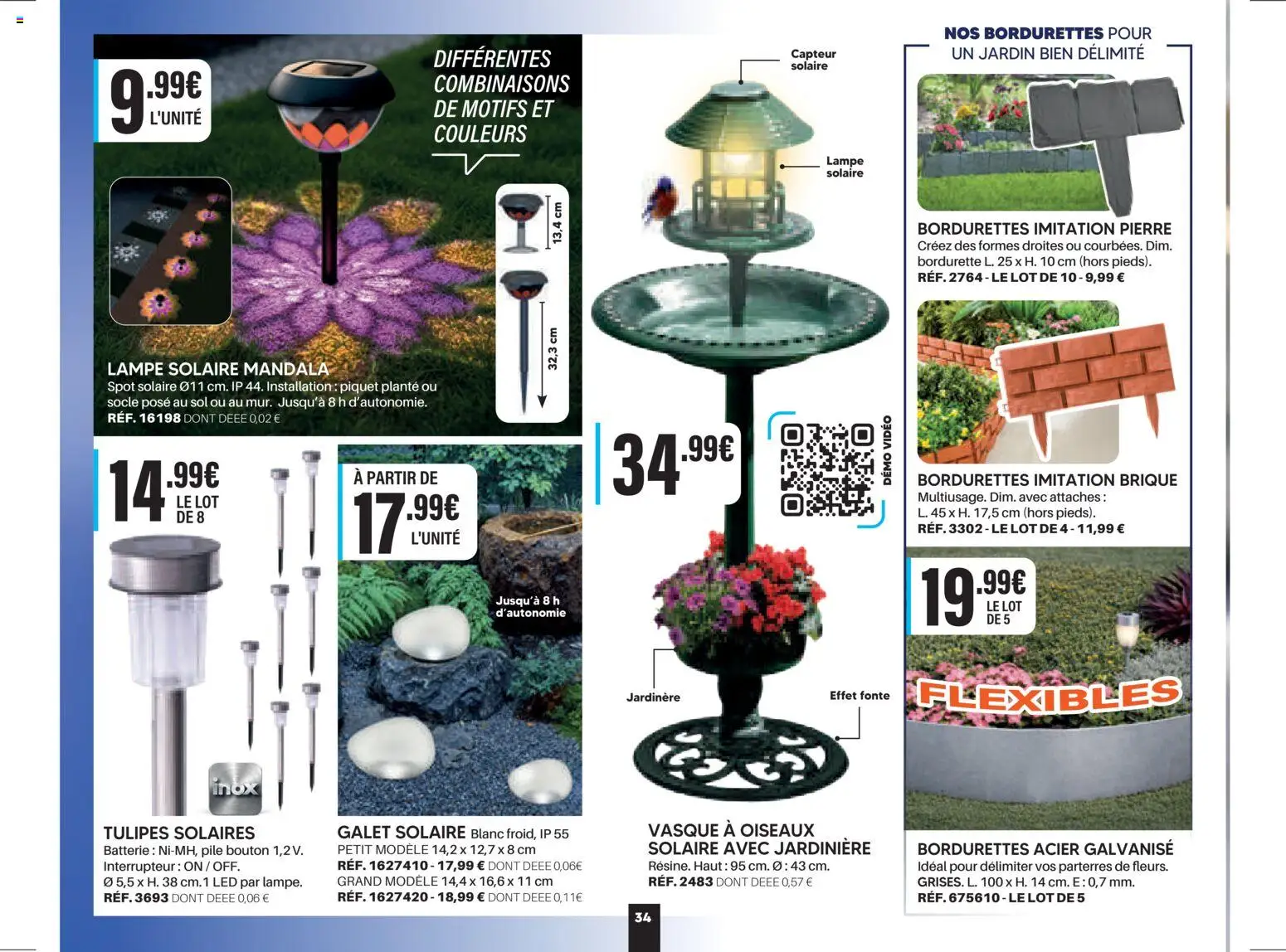 {H1} | Page: 34 | Produits: Vidéo, Jardinière, Lampe, Lampe solaire