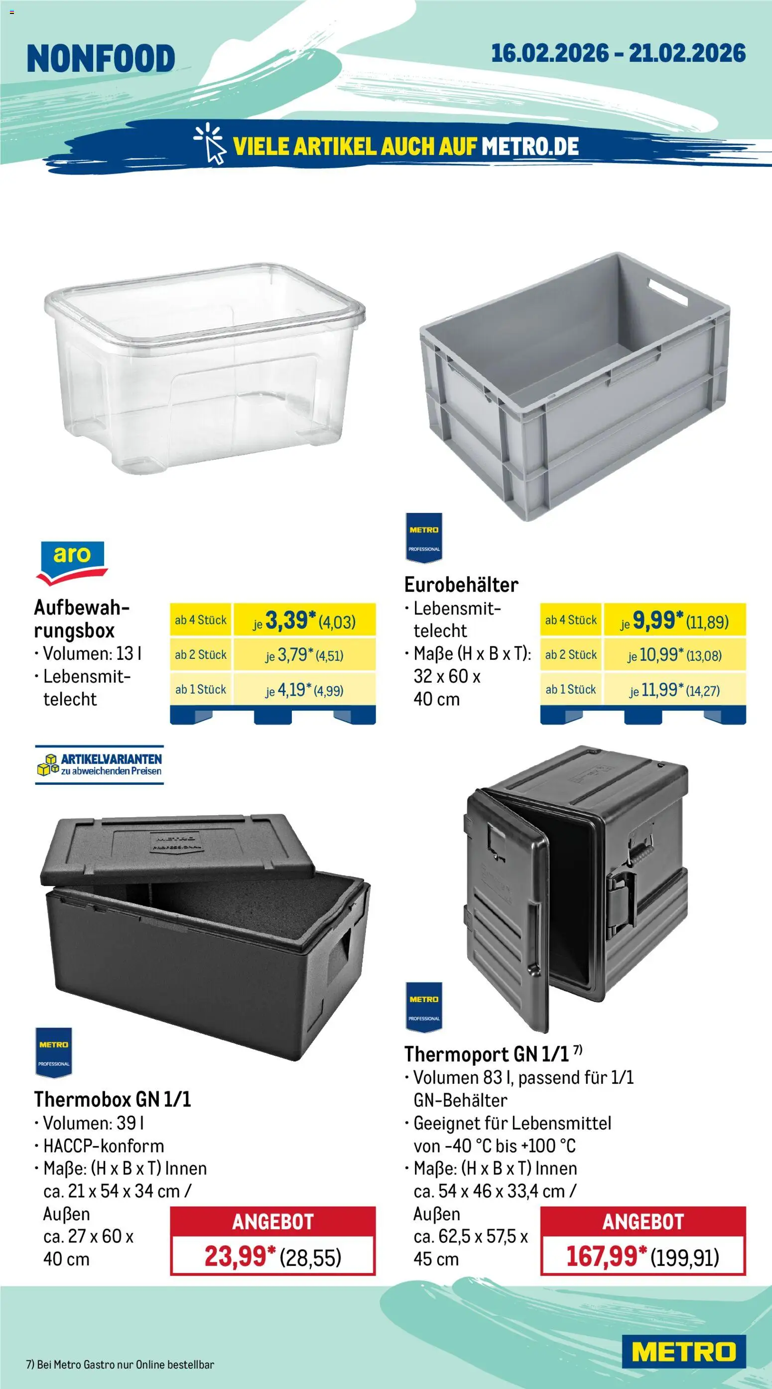 Metro Wochen-Angebote Gastro – gültig ab 16.02.2026 | Seite: 19