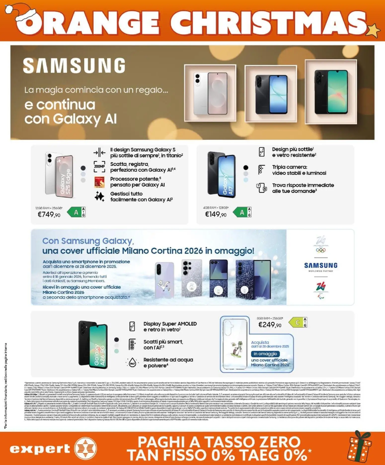 Volantino Expert del 02.12.2025 | Pagina: 16 | Prodotti: Acqua, Smartphone, Video, Samsung