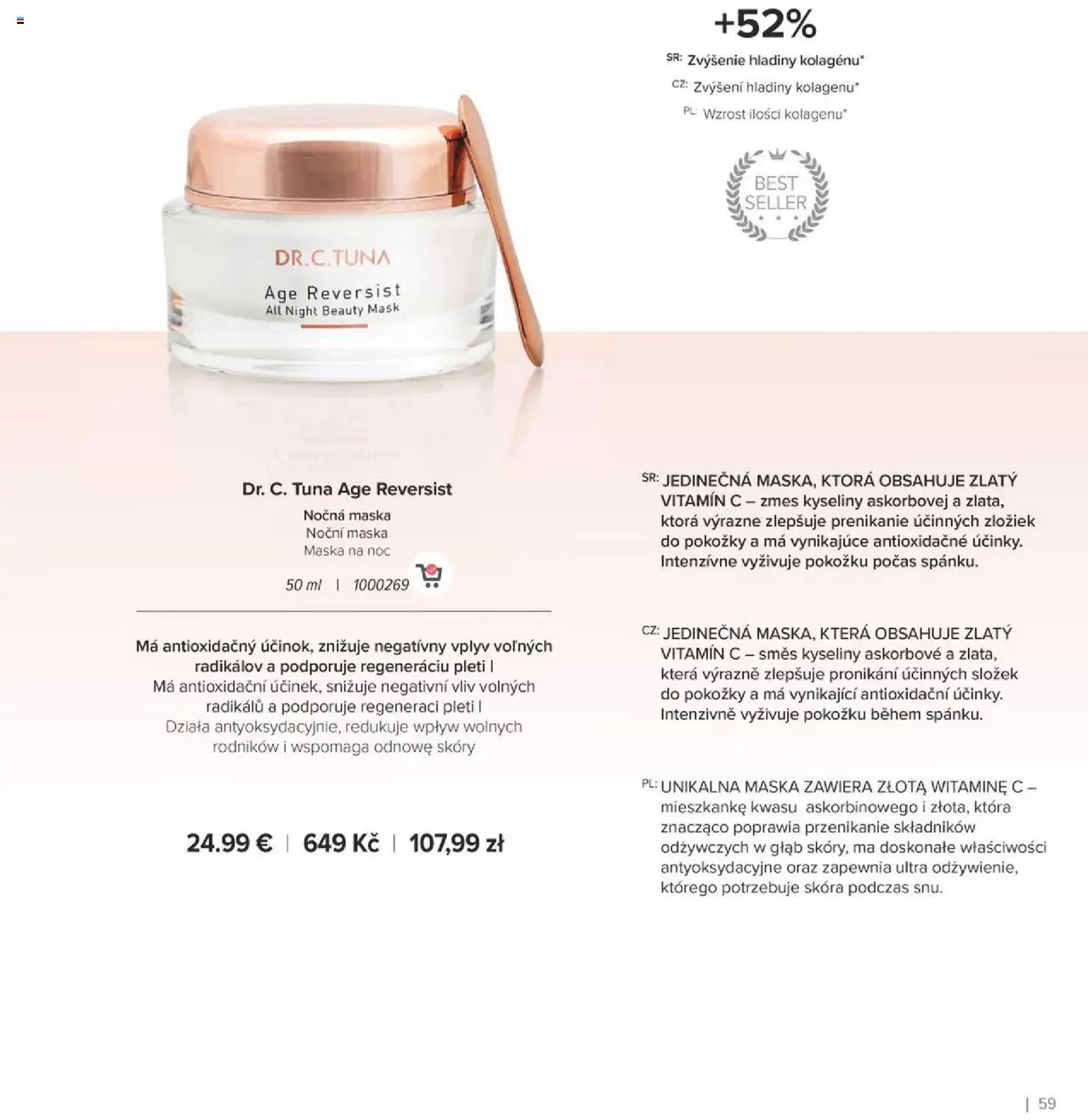 Nové Farmasi akcie – leták je platný od 24.09.2025 | Strana: 59 | Produkty: Maska