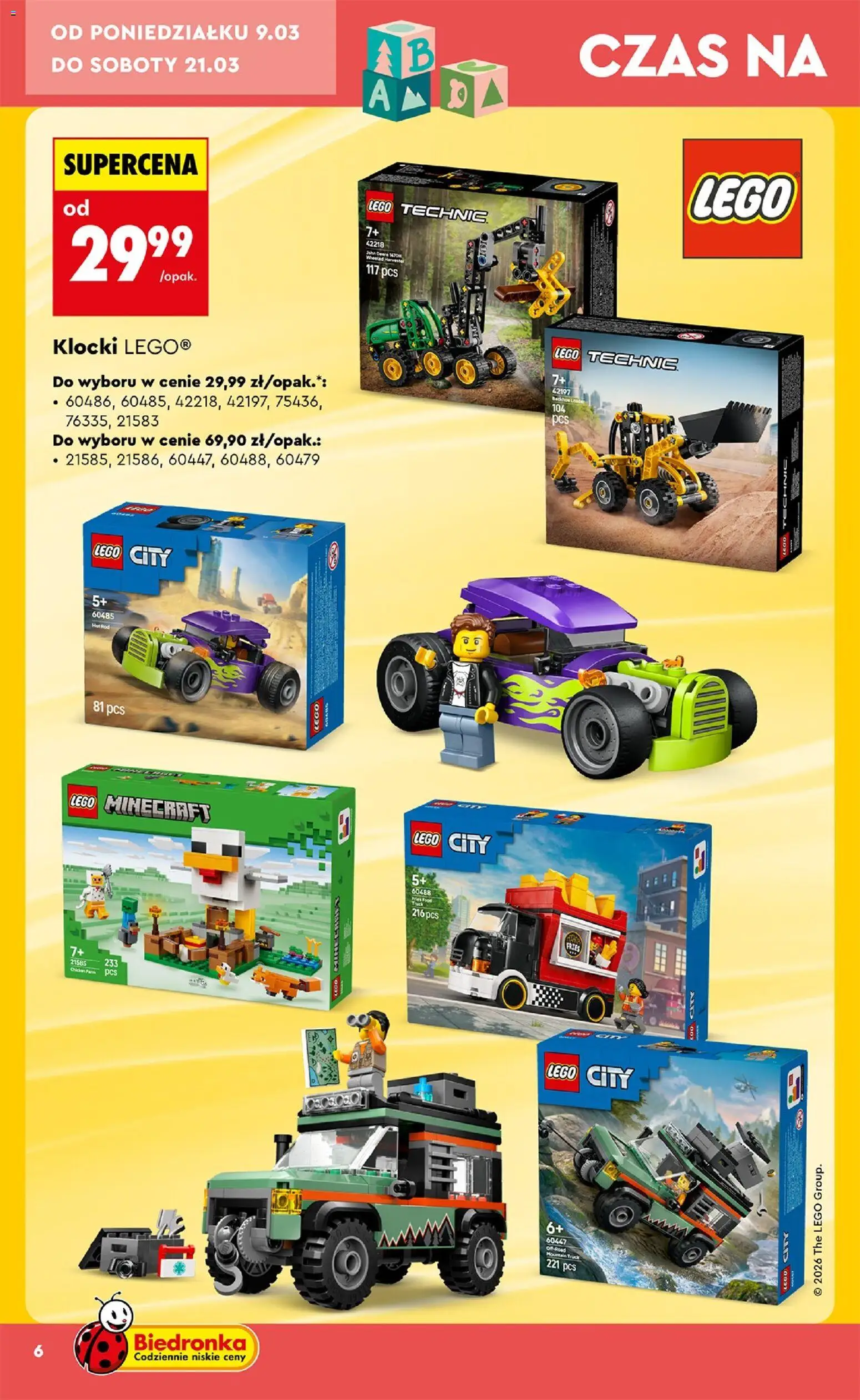 Biedronka gazetka - Hity i inspiracje od 07.03.2026 | Strona: 6 | Produkty: Lego