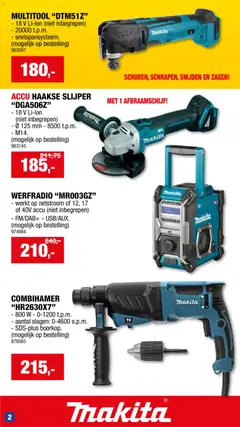 Hubo folder - Voorbeeld van een folder van Hubo, geldig van 01.11.2025 | Pagina: 2 | Producten: Slijper