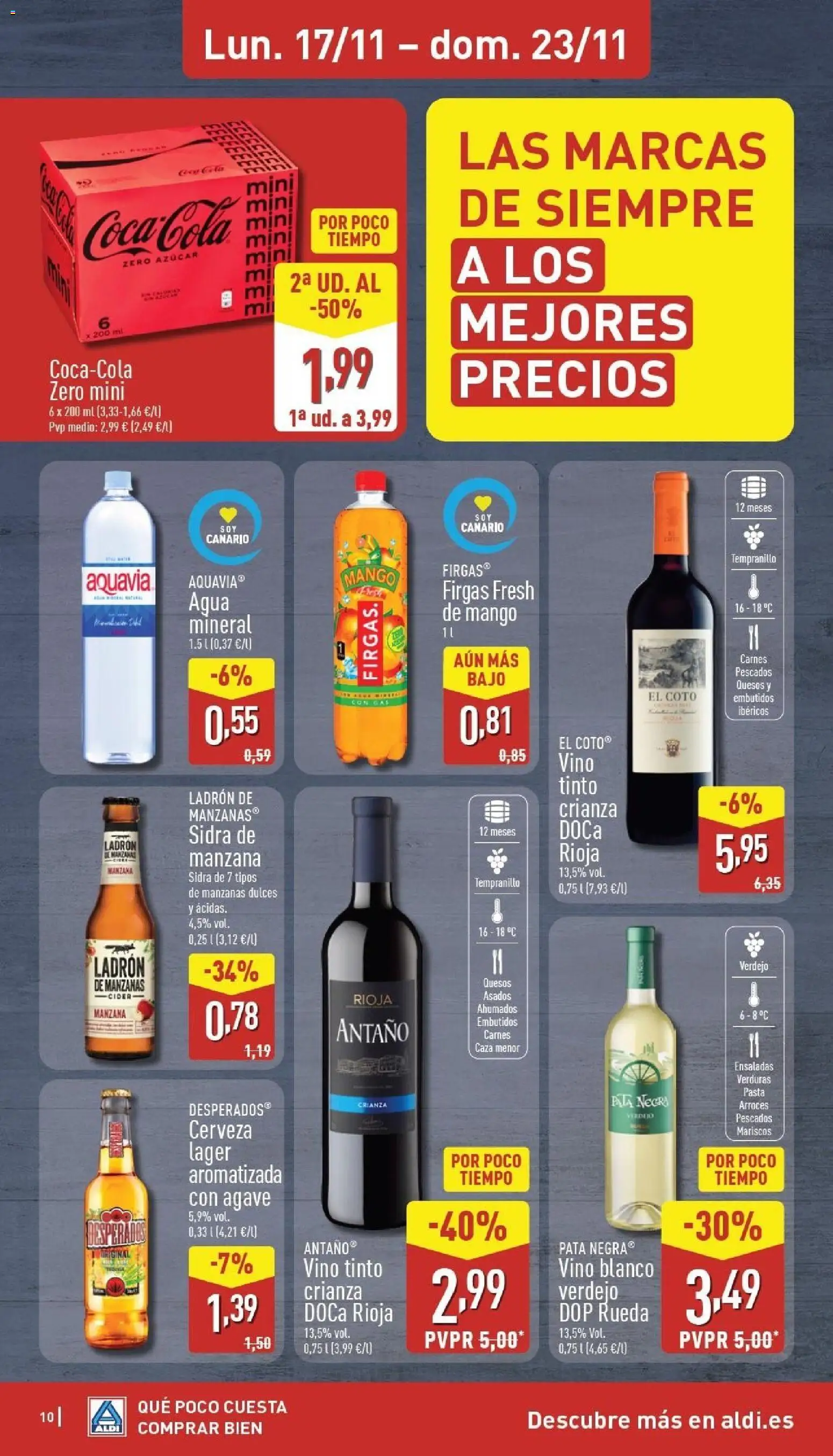 Aldi folleto Canarias │ válido desde el 17.11.2025 | Página: 10 | Productos: Manzana, Νυχτικό, Ρούτερ, Agua mineral