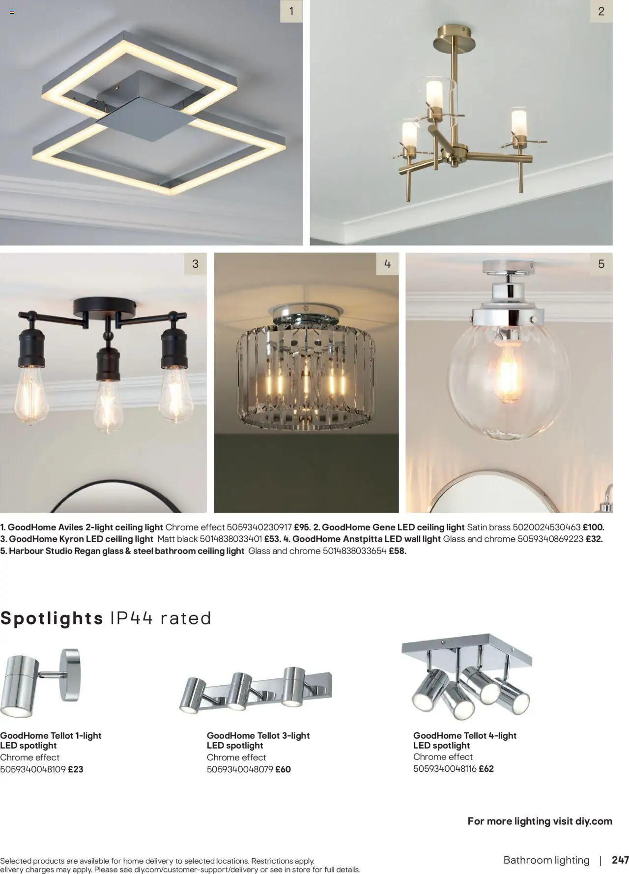  | Page: 247 | Products: Ceiling light, LED spotlight