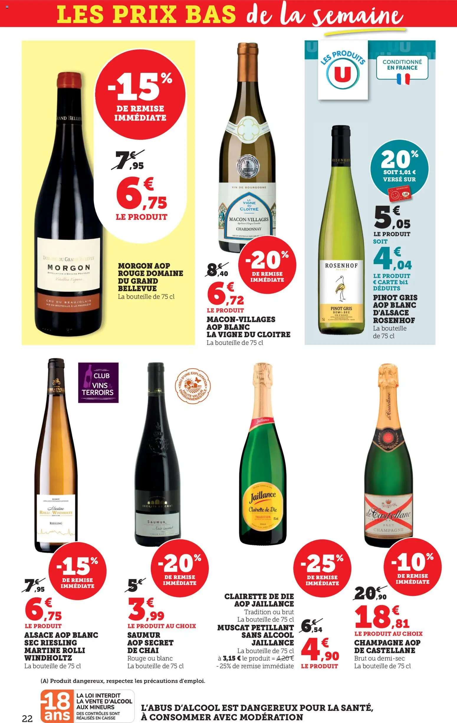 {H1} | Page: 22 | Produits: Alcool, Champagne, Clairette de die, Vin