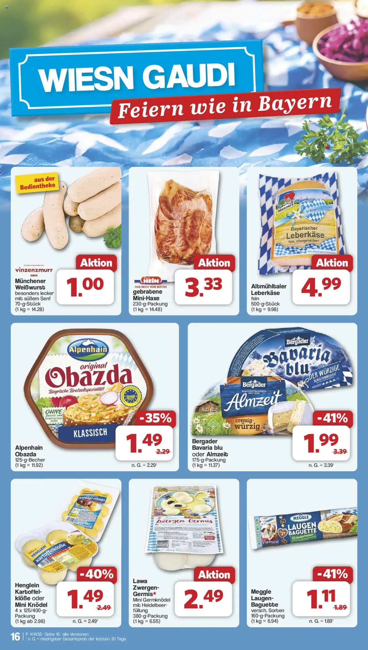 Famila Nordwest Prospekt 	 – gültig ab 15.09.2025 | Seite: 17 | Produkte: Baguette, Kräuterbutter, Weißwurst, Leberkase