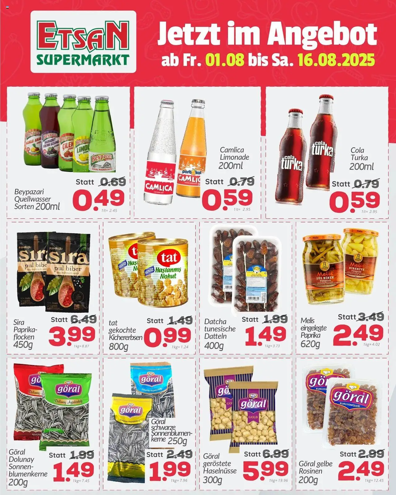 ETSAN Flugblatt gültig ab 01.08.2025 | Seite: 4 | Produkte: Flocken, Rosinen
